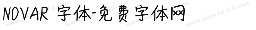 NOVAR 字体字体转换